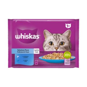 WHISKAS ADULT FISH SELECTION 4 PACK 4X850 GRMS