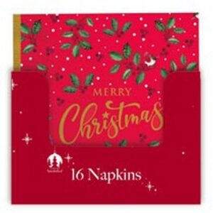 I XMAS PAPER NAPKINS TRADITIONAL 16 PCS.