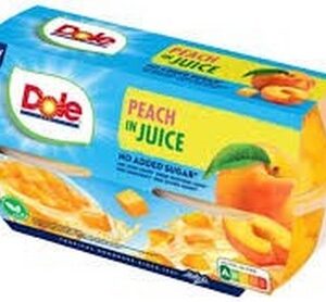 DOLE PEACH IN JUICE NO SUGAR ADDED 113 GRMS