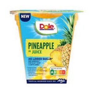DOLE PINEAPPLE IN JUICE NO SUGAR ADDED 113 GRMS