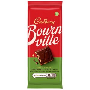 BOURNVILLE CARAMEL HAZELNUT UK 100 GRMS