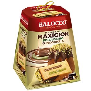 BALOCCO PANDORO MAXICIOK PISTACCHIO E NOCCIOLA 800 GRMS