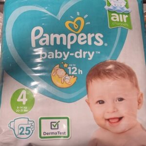 PAMPERS CP BABY DRY 4 MAXI 25 PCS.