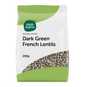 GOOD EARTH LENTILS DARK GREEN FRENCH 200 grms