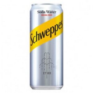 SCHWEPPES SODA WATER CAN 330 ML