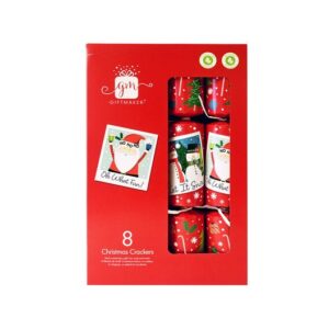 GIFT MAKER 12IN CHRISTMAS CRACKERS RED PF OF 8