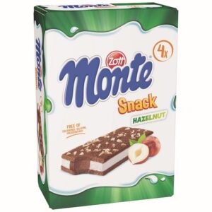 ZOTT MONTE SNACK HAZELNUT 4X29 GRMS