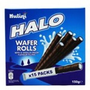 I NUTTINI HALO WAFER ROLL VANILLA 150 GRMS