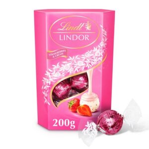 LINDT LINDOR STRAWBERRY BALLS 200 GRMS