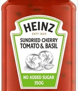 HEINZ S/DRIED CHERRY TOMATO & BASIL SAUCE 350 GRMS