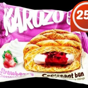 KARUZO 25% OFF  CROISS BUN STRAWBERRY&CHEESE FILL 82 GRMS