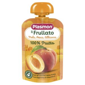 PLASMON SPREMI MELA, ALBICOCA,PESCA (APPLE, APRICOT, PEACH) 100 GRMS