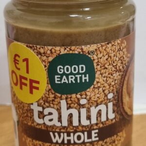 GOOD EARTH TAHINI WHOLE €1OFF 300 GRMS