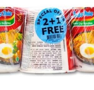 INDOMIE MI GOR FRIED POT 2+1 FREE  70 GRMS