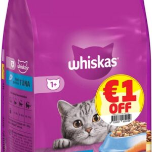 WHISKAS ADULT DRY TUNA €1OFF 1.9 KG