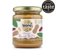 BIONA PEANUT BUTTER SMOOTH 250 GRMS