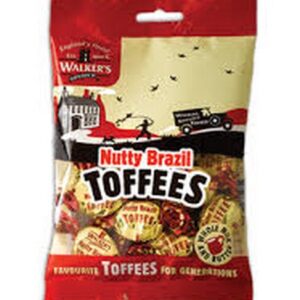 WALKERS PREPACKED NUTTY BRAZIL TOFFEES 150 GRMS