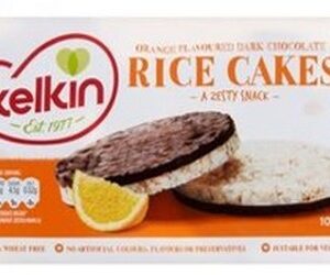 KELKIN RICE CAKES CHOC ORANGE 100 GRMS