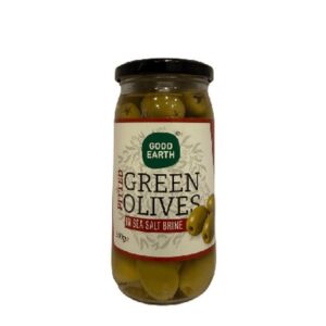 GOOD EARTH GREEN OLIVES PITTED 380 GRMS