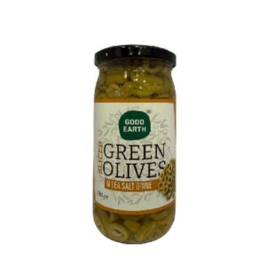 GOOD EARTH GREEN OLIVES SLICED 380 GRMS