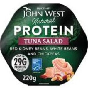 JOHN WEST TUNA PROTEIN BEAN SALAD 220 GRMS