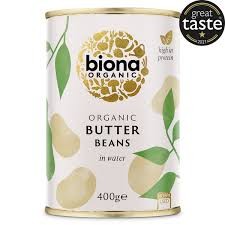 BIONA BUTTER BEANS 400 GRMS