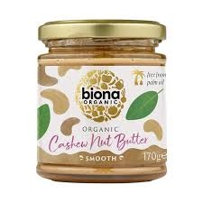BIONA CASHEWNUT BUTTER 170 GRMS