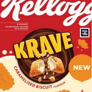 KELLOGGS KRAVE CARAMALISED BISCUIT 375 GRMS