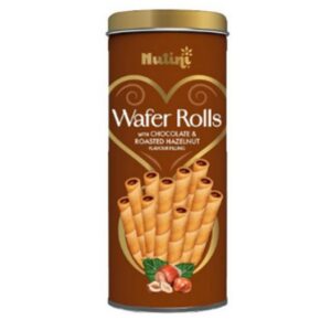 I NUTTINI WAFER ROLLS HAZELNUT TIN 300 GRMS