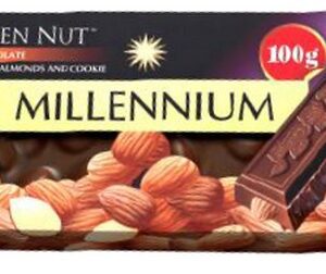MILLENIUM DARK CHOC TABLET WHOLE HAZELNUTS 100 GRMS