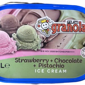 GELATI GRANOLA STRAWBERRY/CHOC/PISTACCHIO 2 LTR