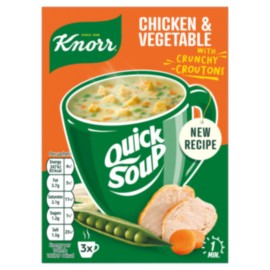KNORR QUICK SOUP CHICKEN & VEG 420 GRMS