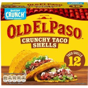 OLD ELPASO  CRUNCHY TACO SHELLS  12X135 GRMS