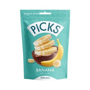 PICKS FREEZE DRIED BANANA WITH MILK COCOA GLAZE 90 GRMS