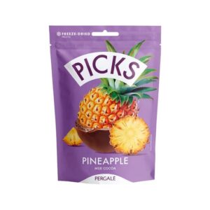 PICKS FREEZE DRIED PINEAPPLE WITH MILK COCOA GLAZE 90 GRMS