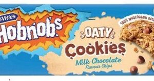 MCVITIES HOBNOBS COOKIES MILK CHOC 155 GRMS