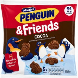 MCVITIES PENGUIN & FRIENDS COCOA 5X23 GRMS