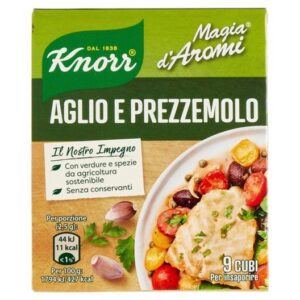 KNORR MAGIA DI AROMI AGLIO E PREZZEMOLO 9 PCS.