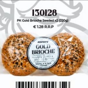 JESPERS GOLD BRIOCHE SEEDED 2X220 GRMS
