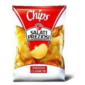 SALATI PREZIOSI CLASSIC CHIP TRANSPARENT BAG 300 GRMS