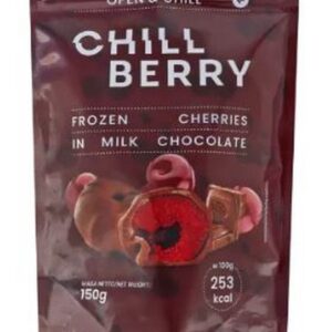 CHILL BERRY CHERRIES IN MILK CHOCOLATE 150 GRMS