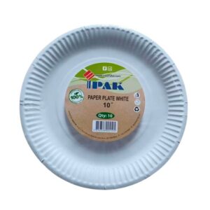 IPAK PLATES PAPER PARTY 26CM 10'' 10 PCS.