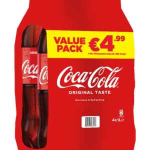 COCA COLA €4.99 PACK 4X1 LTR