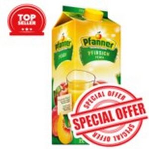 PFANNER PEACH DRINK 25% SAVE 80C 2 LTR